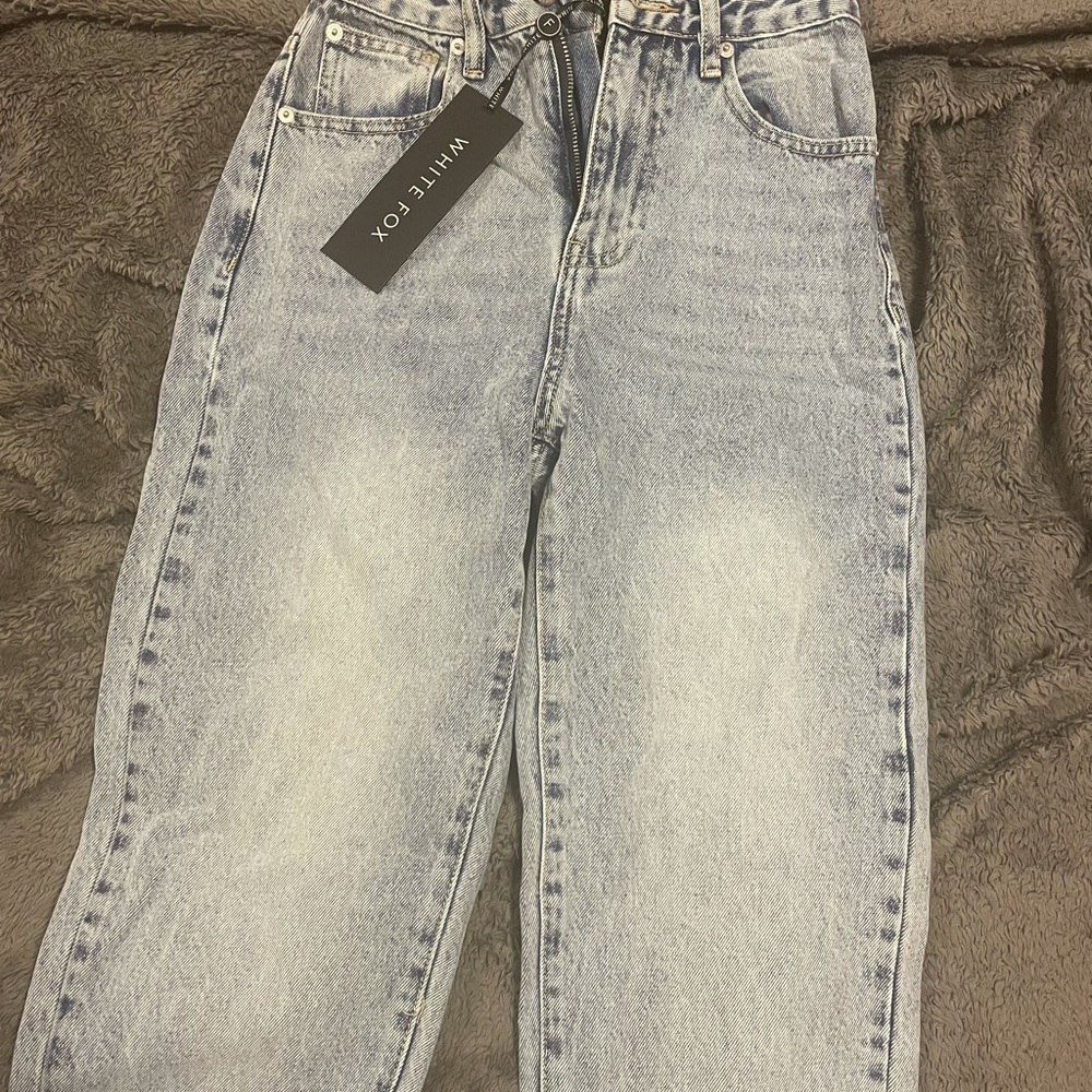 white fox jeans